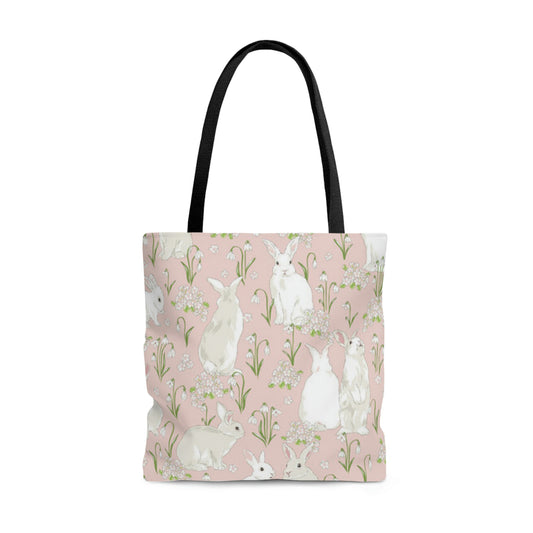 Pink Bunnies Tote Bag