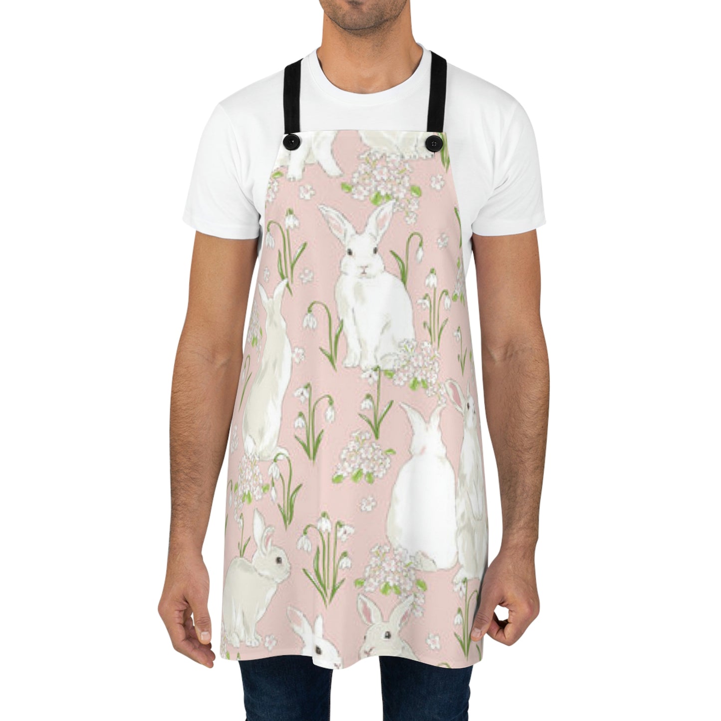 Pink Bunnies Apron