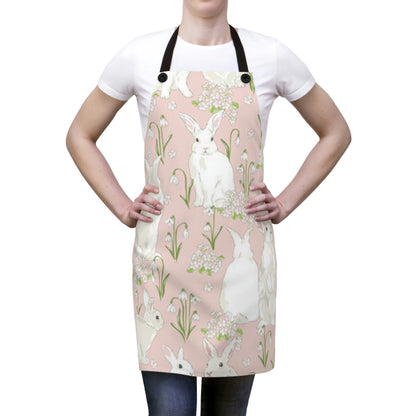 Pink Bunnies Apron